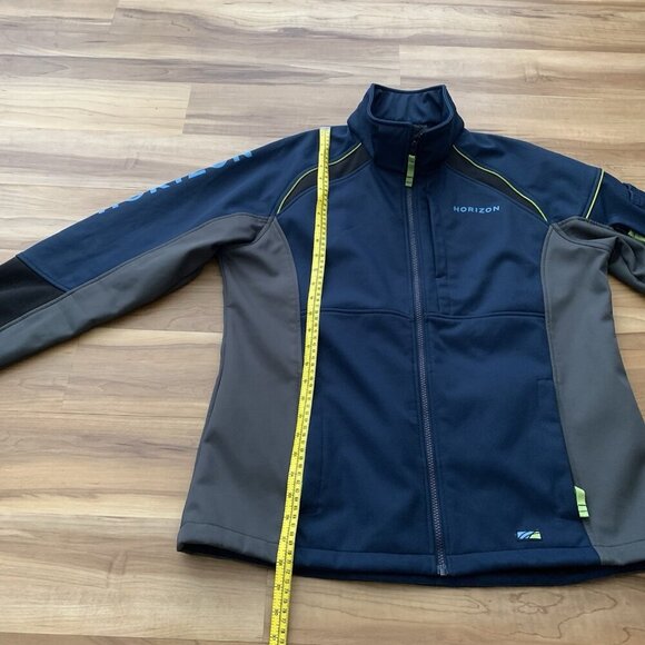 Alaska By Luly Yang Soft Shell Jacket Men’s M Oeko-Tex Horizon Full Zip Blue - Picture 4 of 11